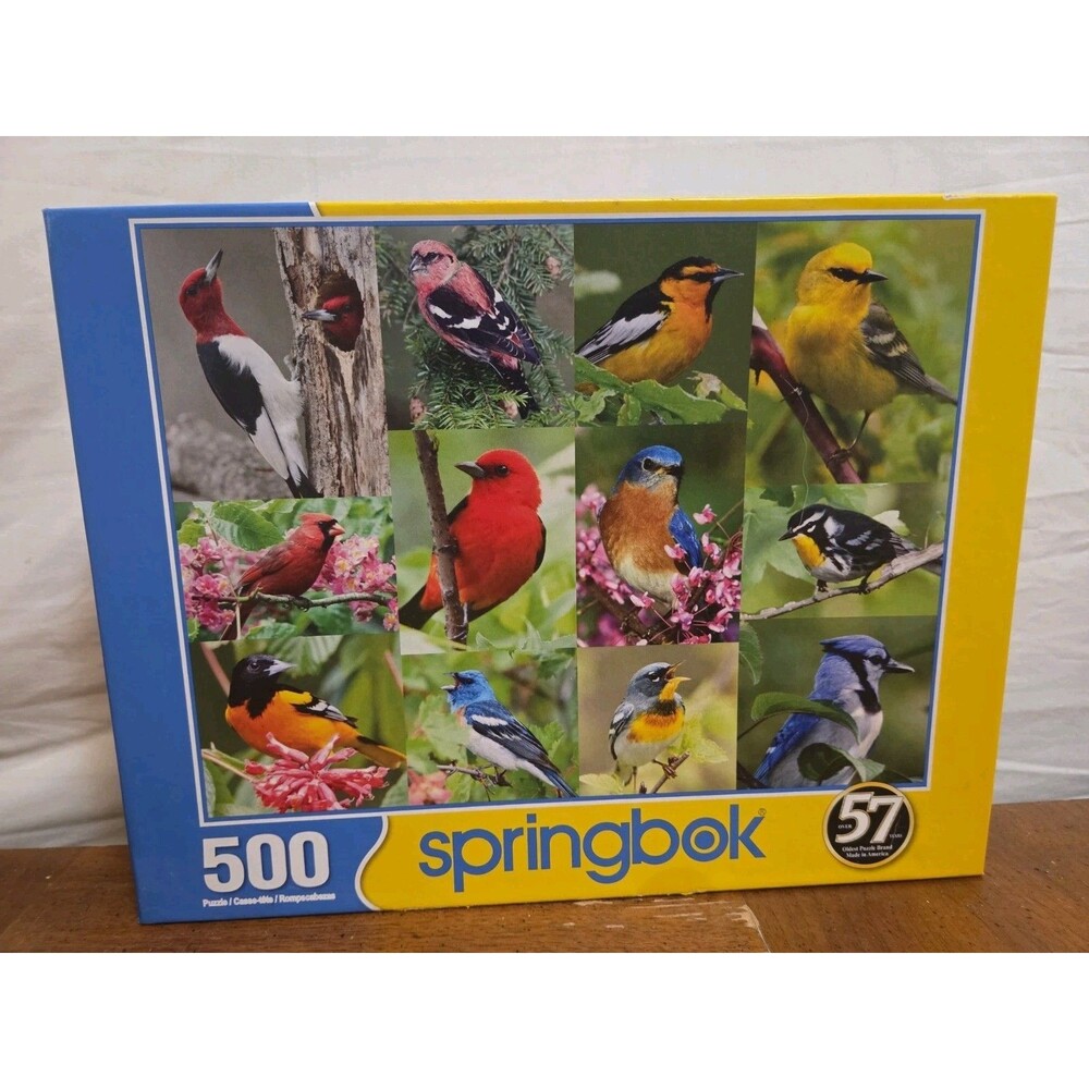 Springbok 500 Piece Jigsaw Puzzle "Birds of a Feather" Made In USA